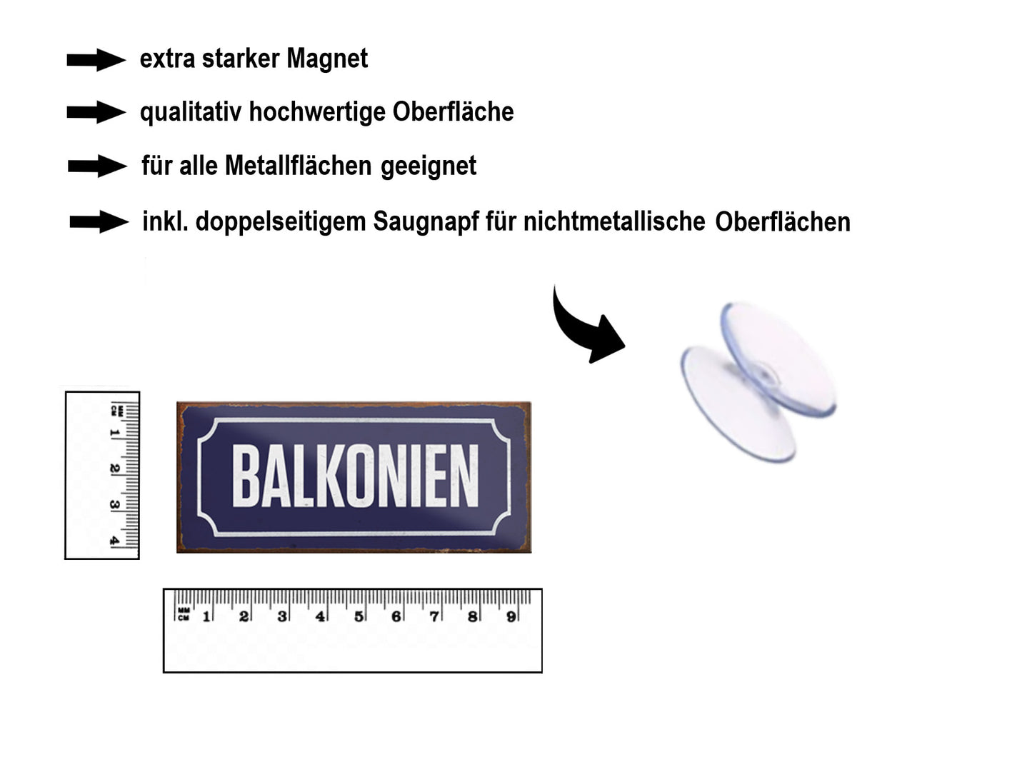 Magnet ''Balkonien'' 9,3x4cm