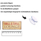 Magnet ''Grill & Chill Lounge'' 9,3x4cm
