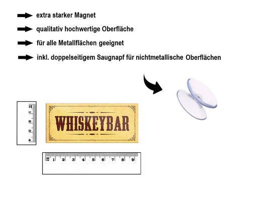 Magnet ''Whiskeybar'' 9,3x4cm