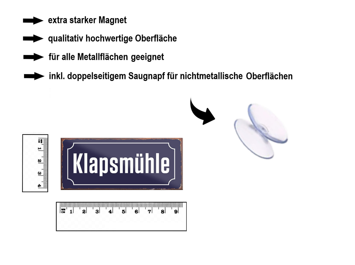 Magnet ''Klapsmühle'' 9,3x4cm
