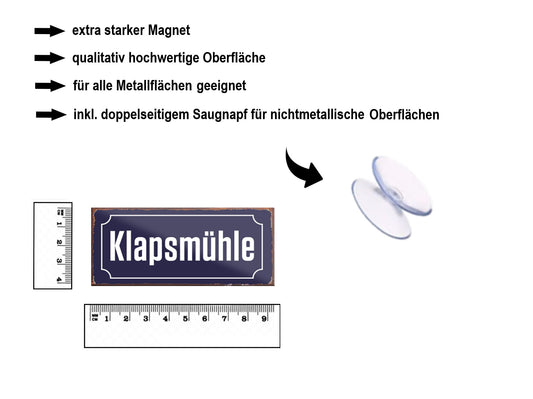 Magnet ''Klapsmühle'' 9,3x4cm