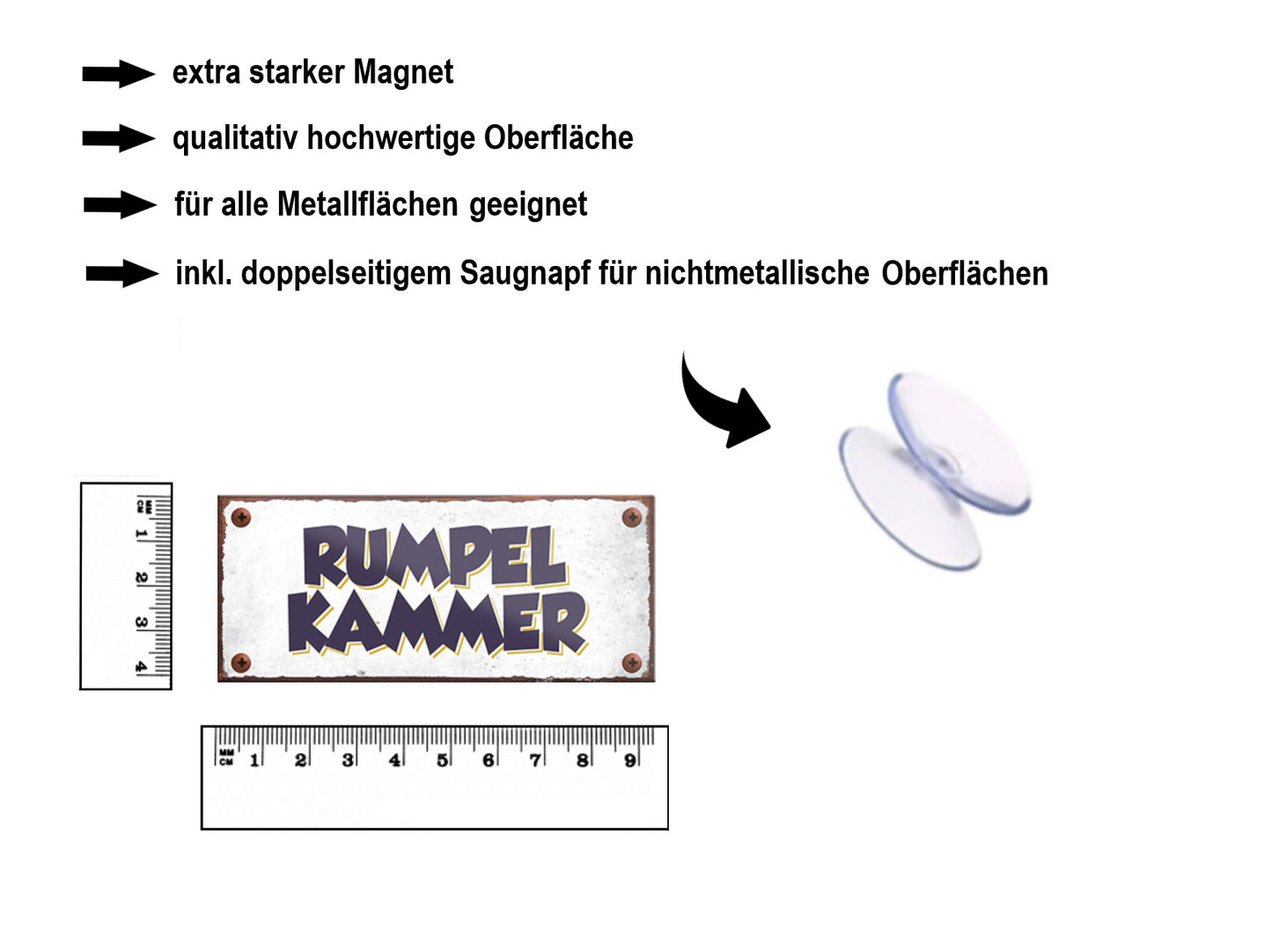 Magnet ''Rumpel Kammer'' 9,3x4cm