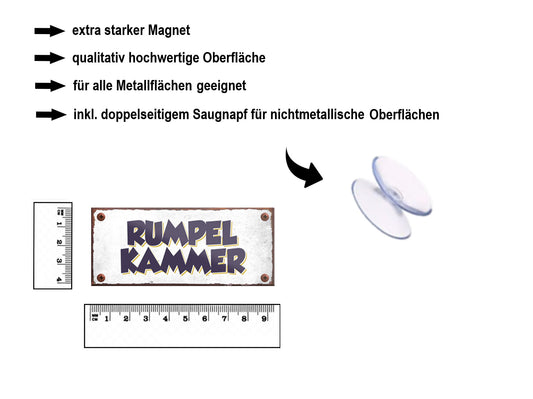 Magnet ''Rumpel Kammer'' 9,3x4cm