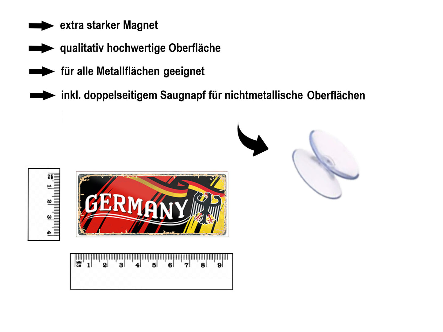 Magnet ''Germany'' 9,3x4cm
