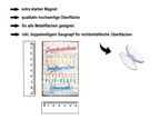 Magnet ''Sonnenschein Sandburgen Muscheln'' 9x6x0,3cm