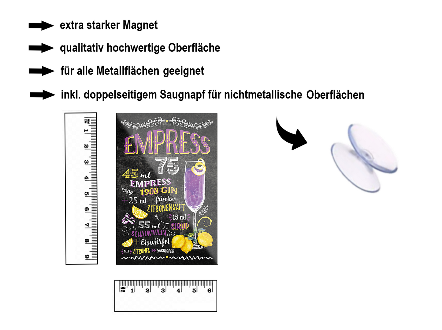 Magnet ''Empress 75'' 9x6x0,3cm