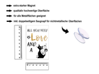 Magnet ''All you need is love an a cat'' 9x6x0,3cm