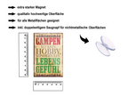 Magnet ''Campen ist kein Hobby Lebensgefühl'' 9x6x0,3cm