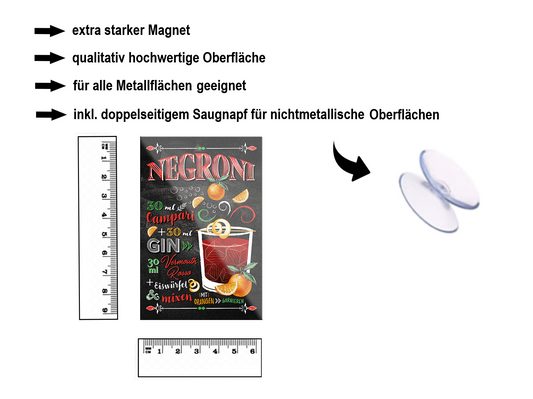Magnet ''Negroni'' 9x6x0,3cm