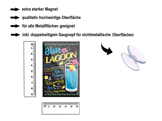 Magnet ''Blue Lagoon'' 9x6x0,3cm