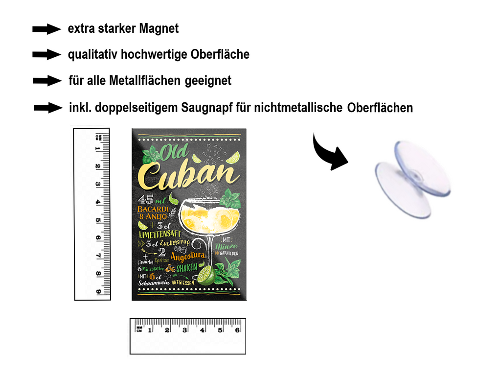 Magnet ''Old Cuban'' 9x6x0,3cm