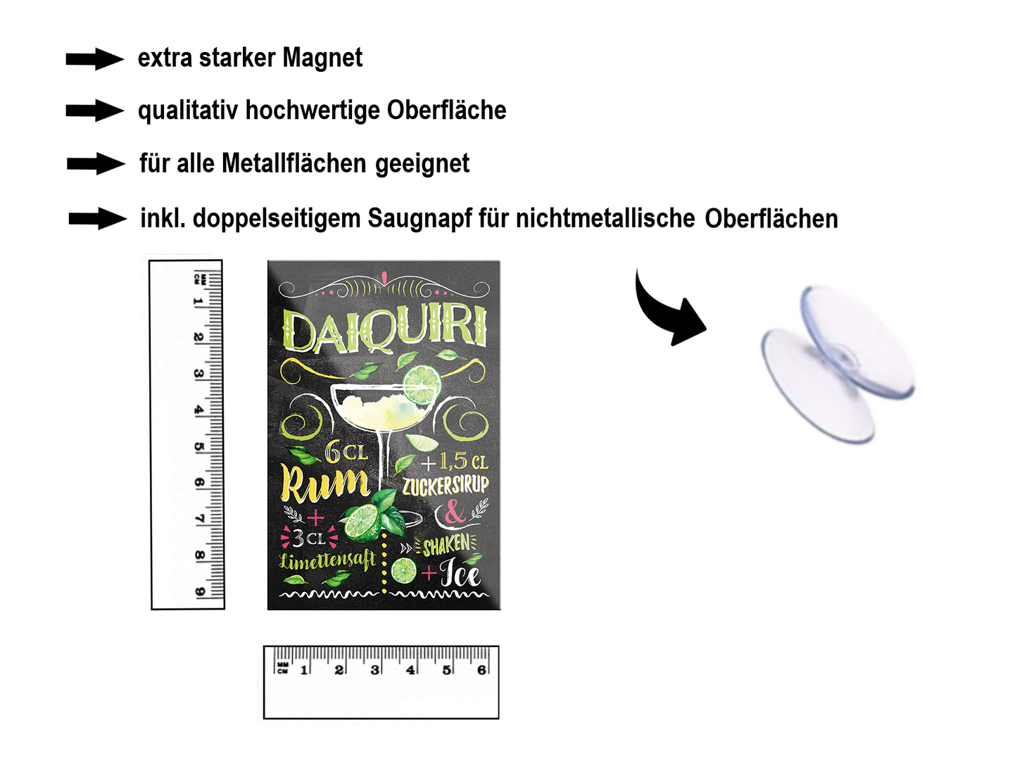 Magnet ''Daiquiri'' 9x6x0,3cm
