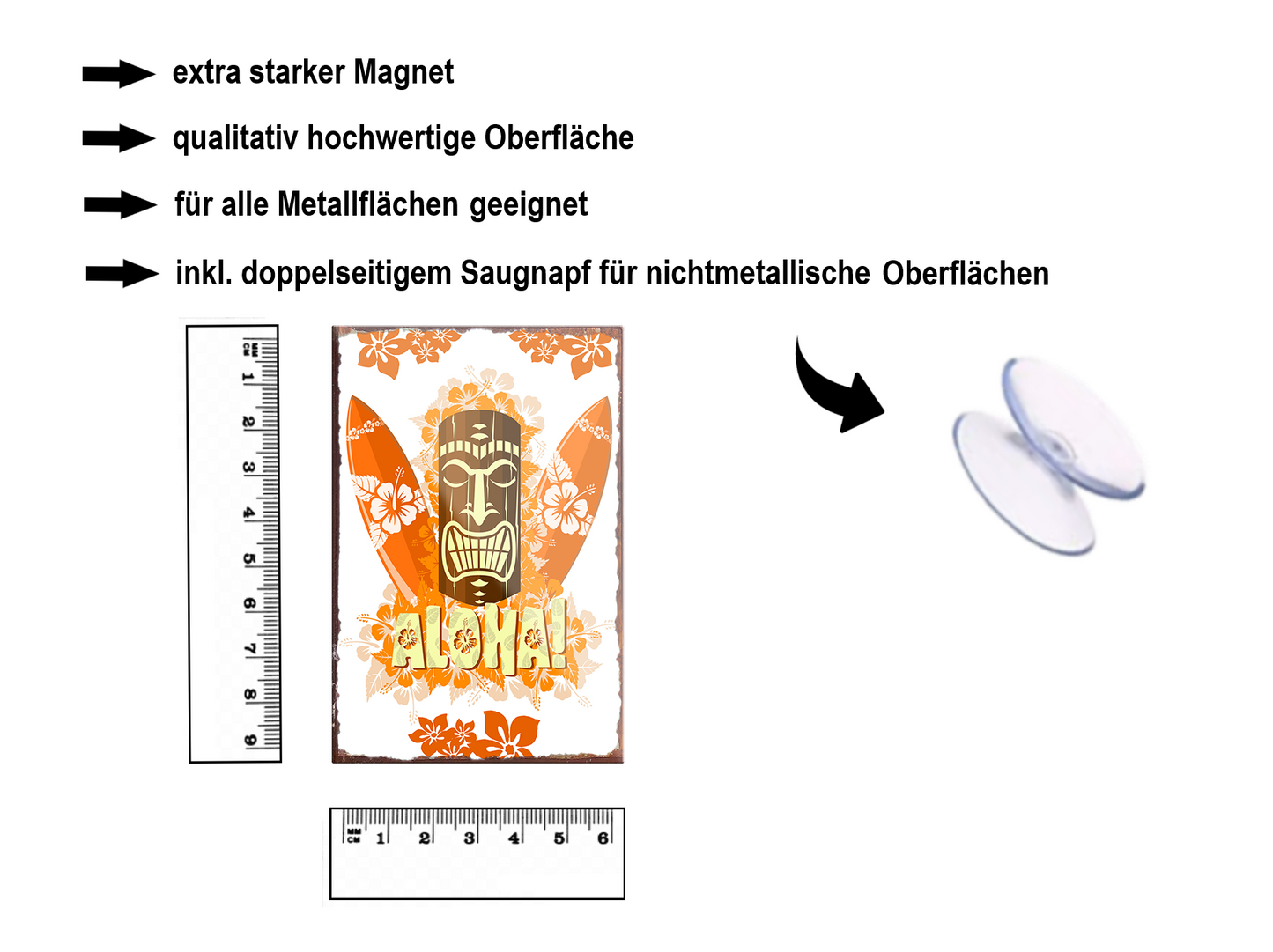 Magnet ''ALOHA'' 9x6x0,3cm