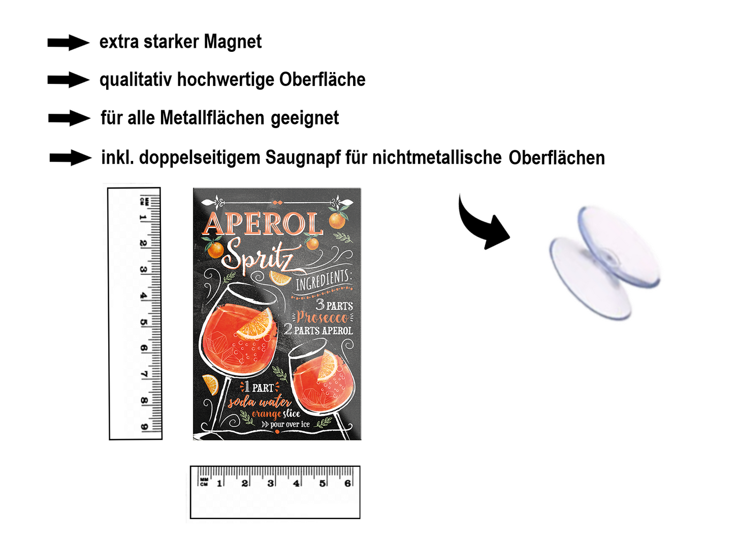 Magnet ''Aperol Spritz'' 9x6x0,3cm