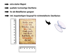 Magnet ''Rede was wahr ist, trinke was klar ist Klopapier'' 9x6x0,3cm