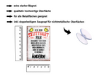 Magnet ''Stuttgart Fan (grau)'' 9x6x0,3cm