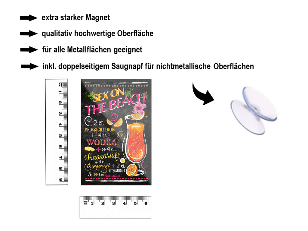Magnet ''Sex on the Beach'' 9x6x0,3cm