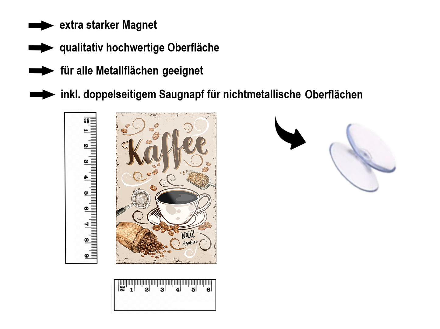 Magnet ''Coffee'' 9x6x0.3cm