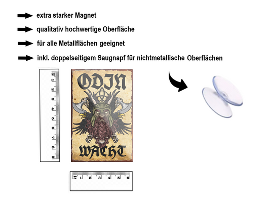 Magnet ''Odin Wacht'' 9x6x0,3cm