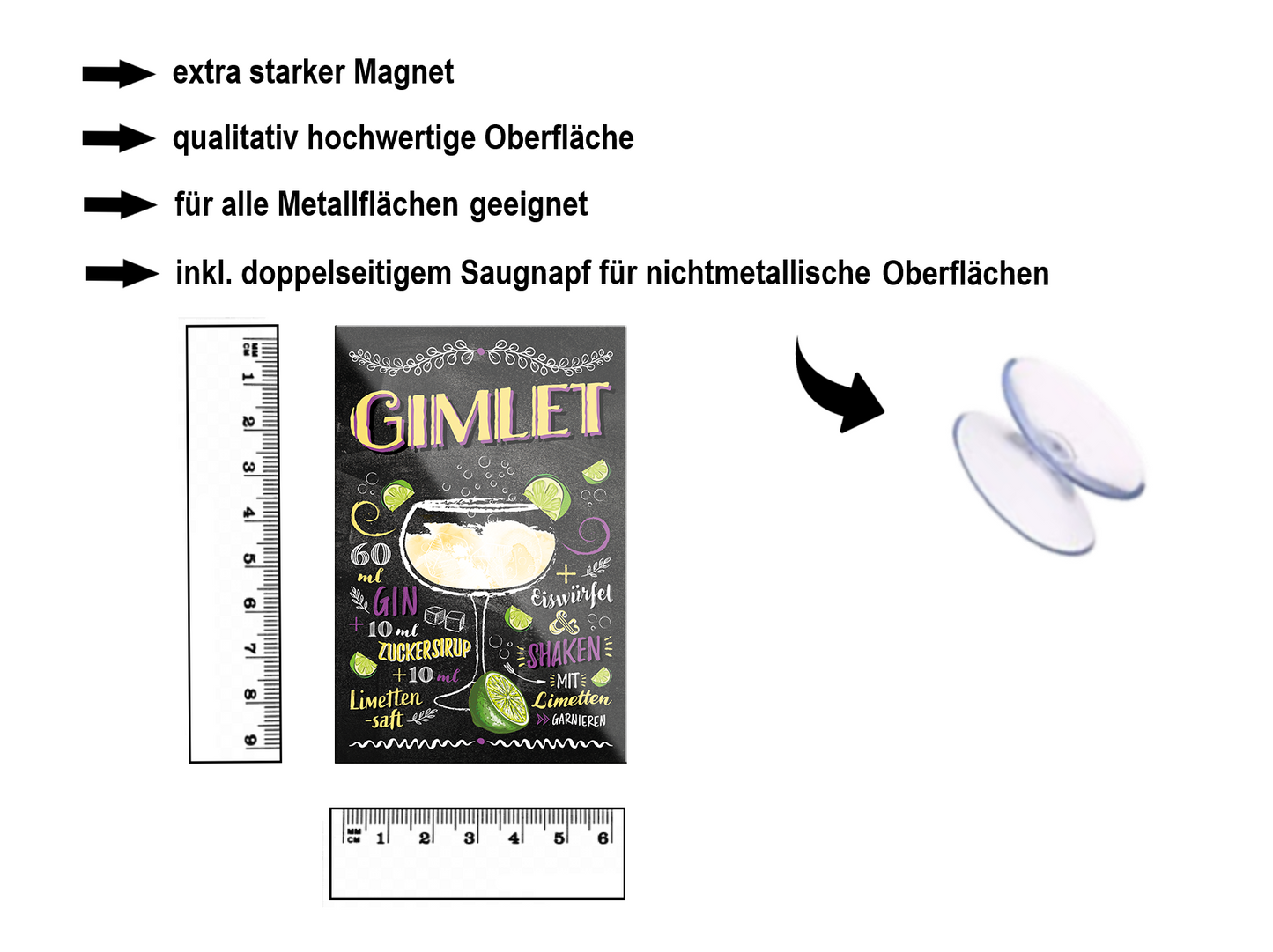 Magnet ''Gimlet'' 9x6x0.3cm