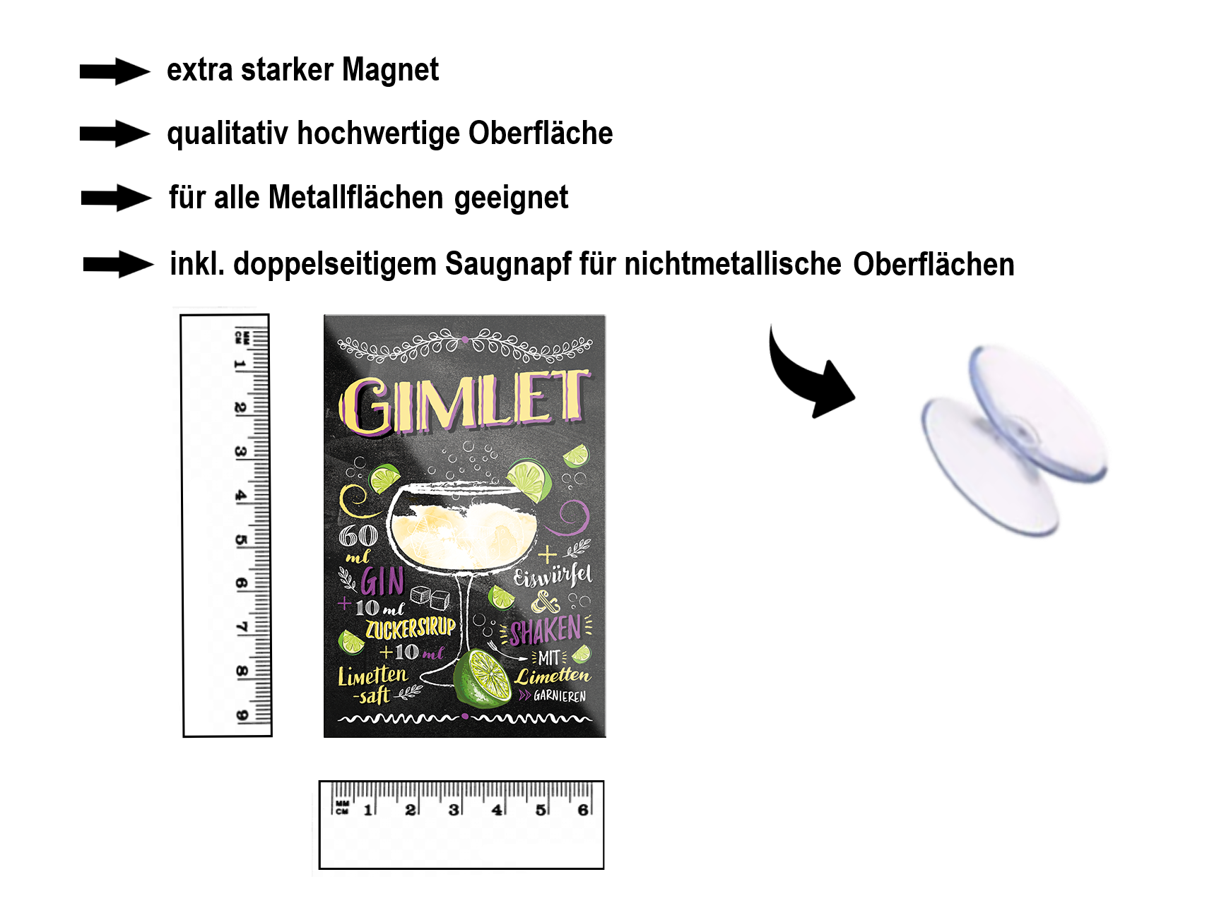 Magnet ''Gimlet'' 9x6x0,3cm
