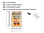 Magnet ''Unterschied zwischen DDR & BRD'' 9x6x0,3cm