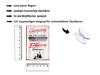 Magnet ''Camping ist der Zustand Erholung'' 9x6x0,3cm