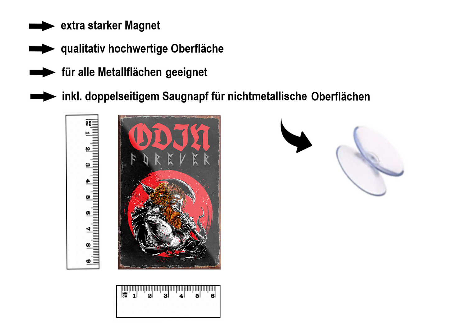 Magnet ''Odin Forever'' 9x6x0,3cm