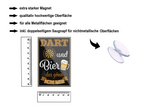 Magnet ''Dart & Bier (schwarz)'' 9x6x0,3cm
