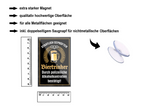 Magnet ''Staatlich geprüfter Biertrinker'' 9x6x0,3cm