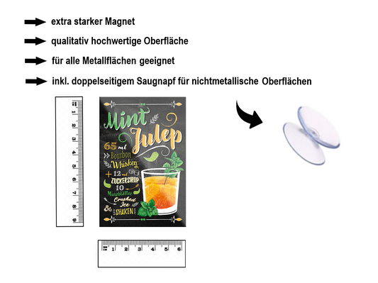 Magnet ''Mint Julep'' 9x6x0,3cm
