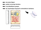 Magnet ''Jeder Tag hat Plagen Bier schafft Wohlbehagen'' 9x6x0,3cm