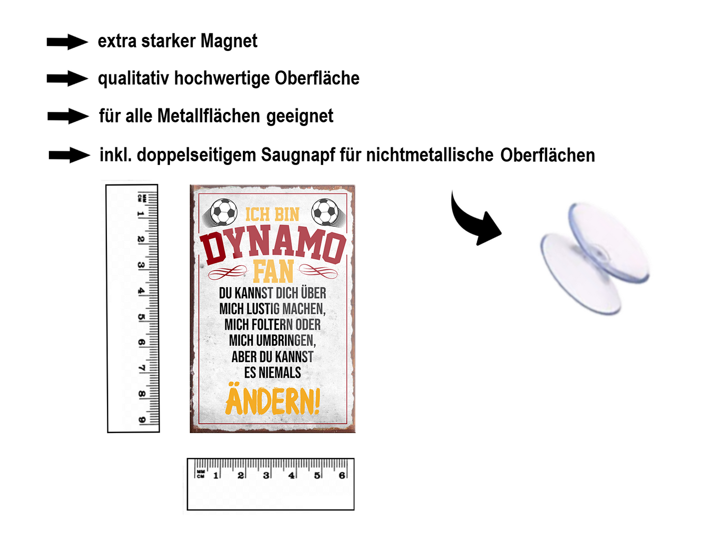 Magnet ''Dynamo Fan'' 9x6x0,3cm