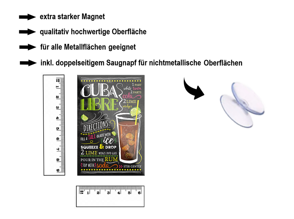 Magnet ''Cuba Libre'' 9x6x0,3cm