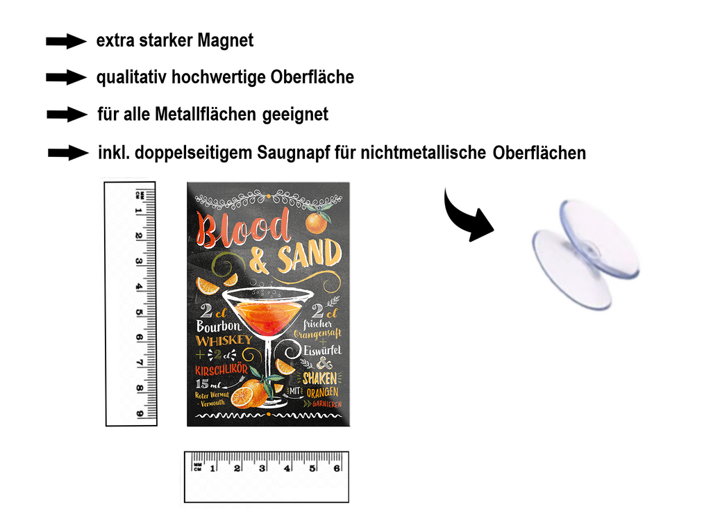 Magnet ''Blood & Sand'' 9x6x0,3cm