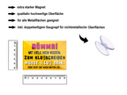 Magnet ''Hämma wat viele nicht wissen Klugscheissen'' 9x6x0,3cm