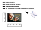 Magnet ''Schwache Menschen streben mach Rache (Einstein)'' 9x6x0,3cm