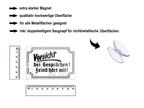 Magnet ''Vorsicht bei Gesprächen. Feind hört mit'' 9x6x0,3cm