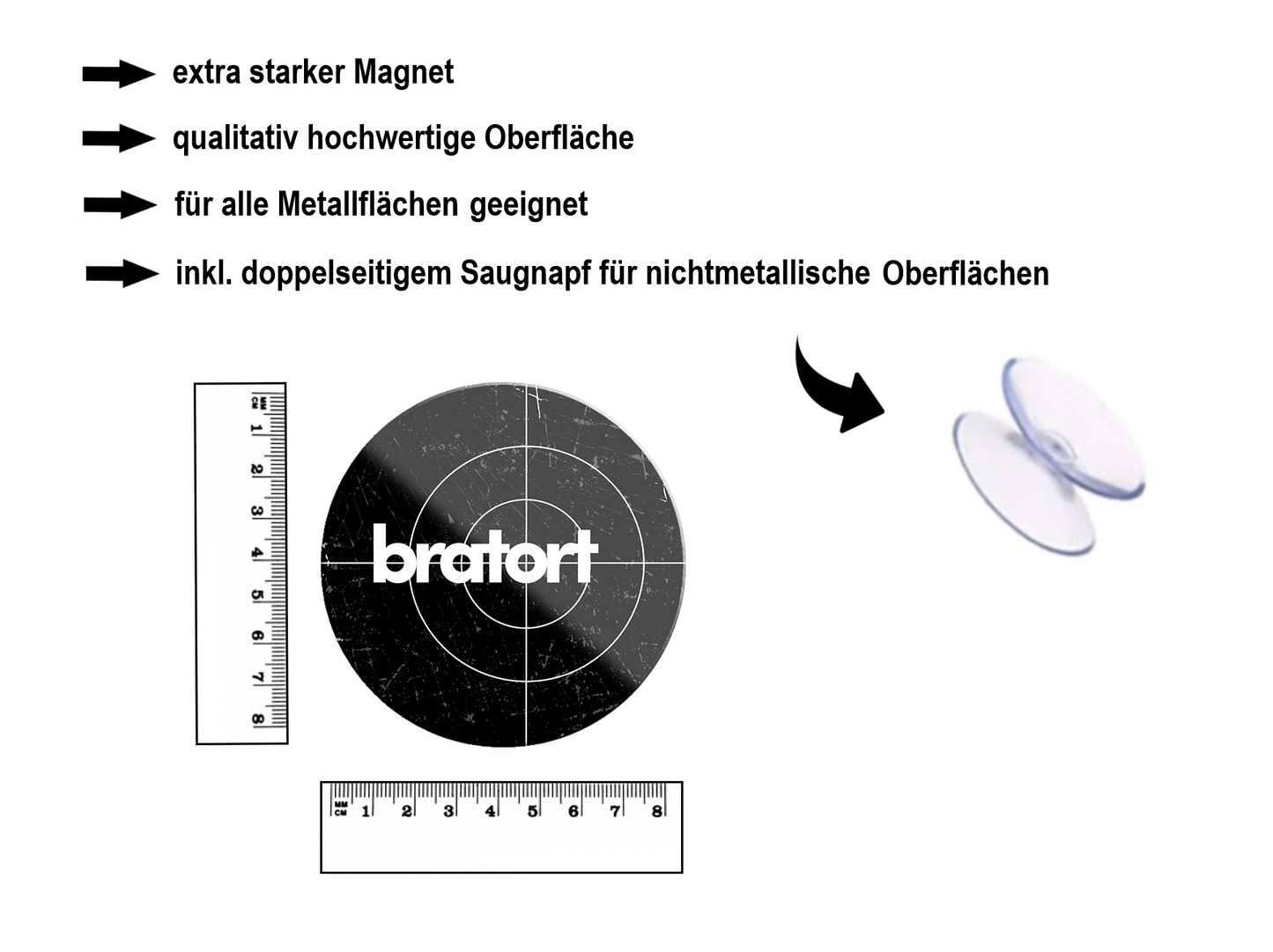 Magnet ''Bratort'' 8x8x0,3cm