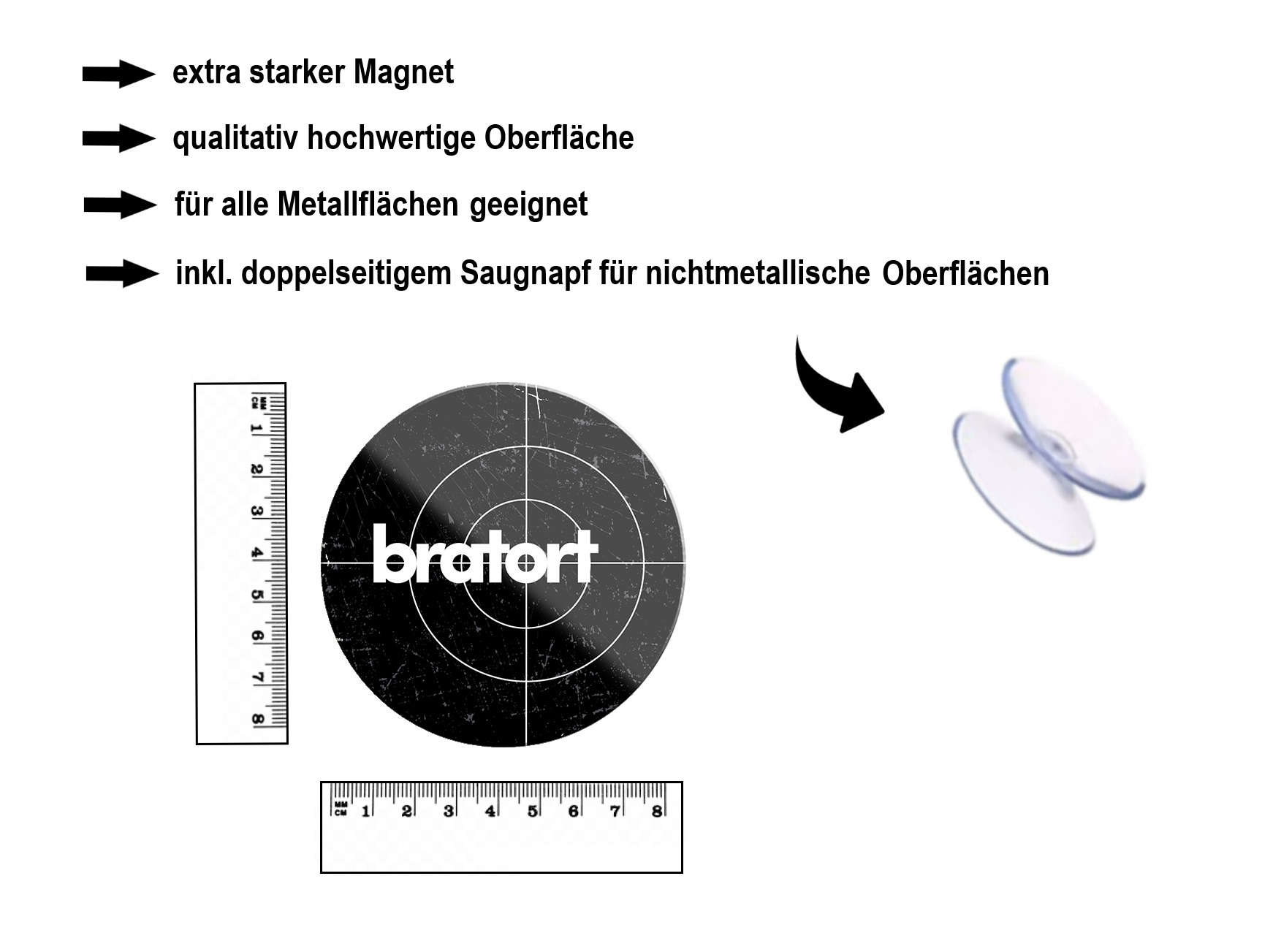Magnet ''Bratort'' 8x8x0,3cm
