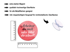 Magnet ''Arbeitest du noch oder lebst du schon'' 8x8x0,3cm