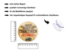 Magnet ''Manche spielten in Kindheit mit Traktoren'' 8x8x0,3cm