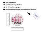 Magnet ''Novinophobie (grau)'' 8x8x0,3cm