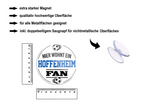 Magnet ''Hoffenheim Fan'' 8x8x0,3cm