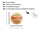 Magnet ''Leg dich niemals mit einem Dorfkind an'' 8x8x0,3cm