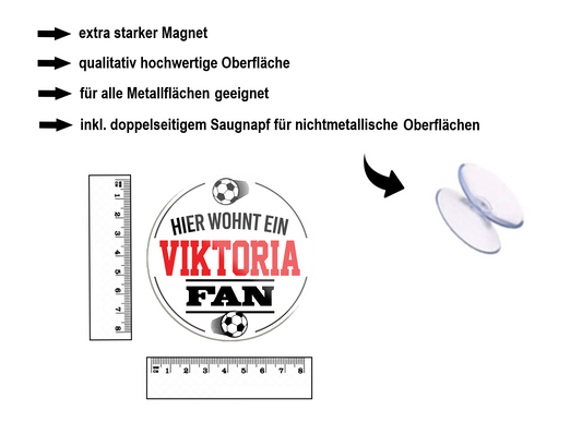 Magnet ''Viktoria Fan'' 8x8x0,3cm