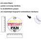 Magnet ''Stuttgart Fan'' 8x8x0,3cm