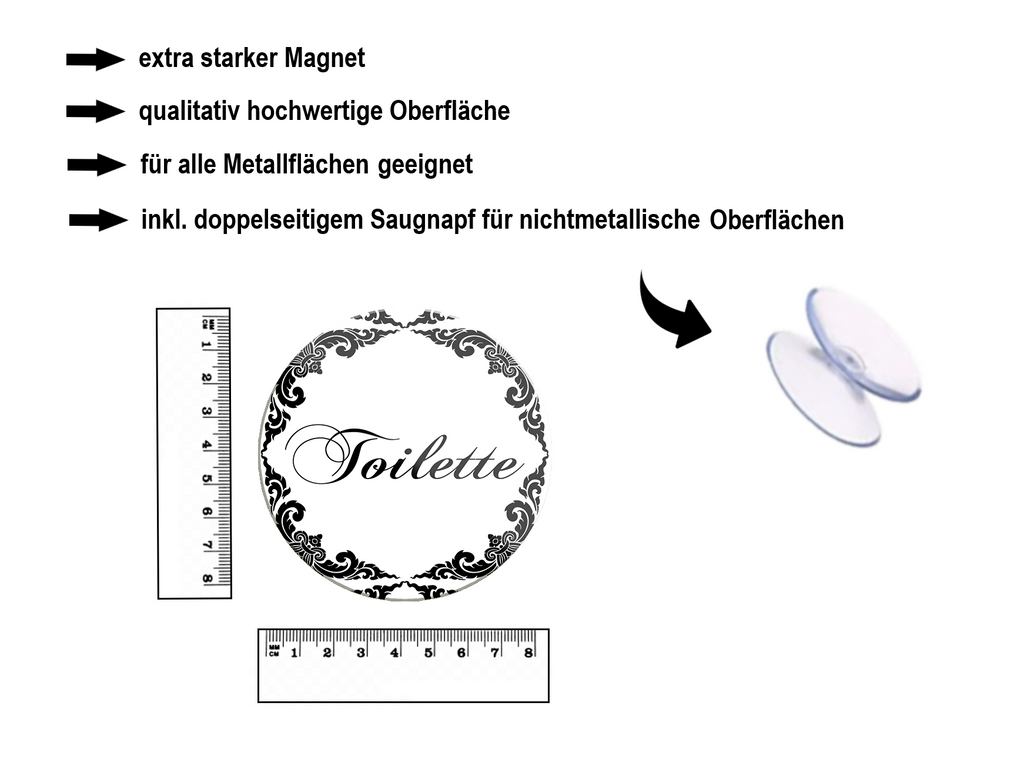 Magnet ''Toilet'' 8x8x0.3cm