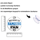 Magnet ''Hamburg Fan (weiß)'' 8x8x0,3cm