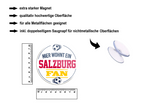 Magnet ''Salzburg Fan'' 8x8x0,3cm